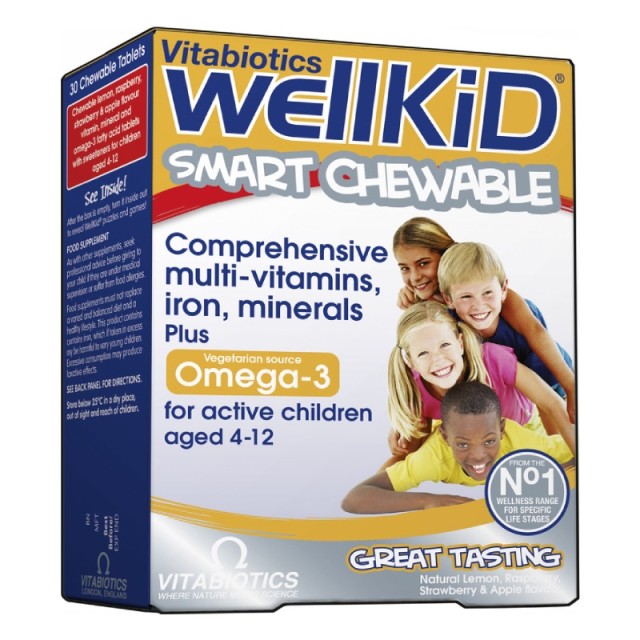 VITABIOTICS WELLKID SMART CHEWABLE 30TABS